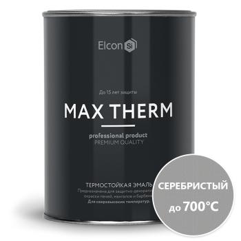 Эмаль Элкон термостойкая серебристая 1 л (до 700°С)