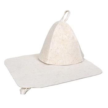 Набор для бани Hot Pot (шапка, коврик) цвет серый